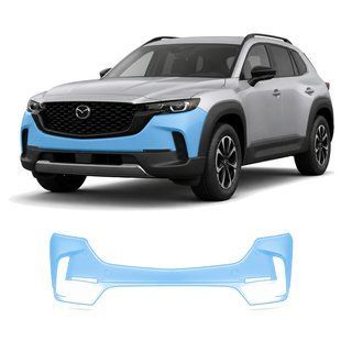 Купить Антигравийная защитная бронепленка по лекалам для Mazda CX-50 2023- передний бампер 106458 Модельные лекала защитных пленок для Mazda