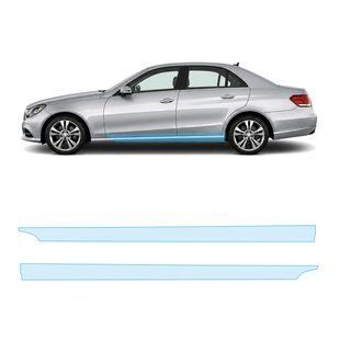 Купити Антигравійна захисна бронеплівка за лекалами для Mercedes-Benz E-Class W212 facelift 2013-2016 - нижня зона кузова пороги 106792 Модельні лекала захисних плівок для Mercedes-Benz