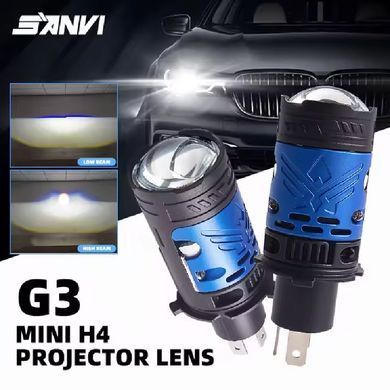 Купить LED лампы автомобильные H4 Mini 120W 13000LM 6000K 4570+4570 Module 9-30V (Линзованные D37 мм С Обманкой Canbus) F90-Small 100320 LED Лампы PRO Линзованные