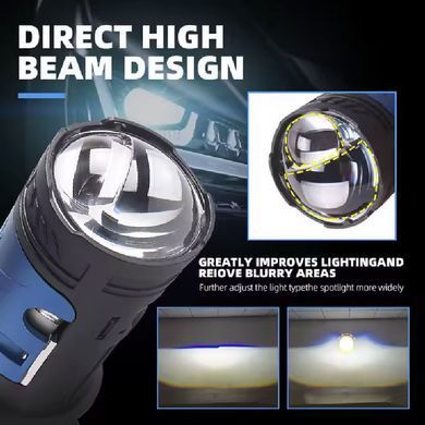 Купить LED лампы автомобильные H4 Mini 120W 13000LM 6000K 4570+4570 Module 9-30V (Линзованные D37 мм С Обманкой Canbus) F90-Small 100320 LED Лампы PRO Линзованные