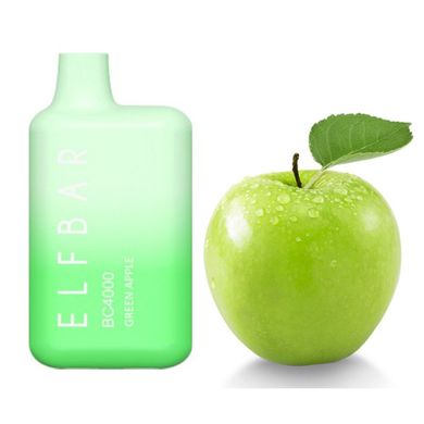 Купить Elf Bar BC4000 POD 5% Оригинал Green Apple Яблоко с кислинкой (Подзаряжаемый) 44662 Одноразовые POD системы