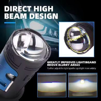 Buy LED Automotive Bulbs H4 Mini 120W 13000LM 6000K 4570+4570 Module 9-30V (Lensed D37mm with Canbus Simulator) F90-Small 100320 LED Lamps PRO Lensed