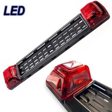 Купити LED Неон Рамка номера з підсвічуванням 12/24V У зборі без напису 777 х 137 мм Червона (900201001) 1 шт 83026 Рамки Номери з Підсвічуванням
