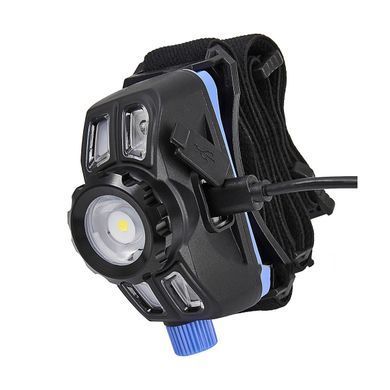 Купити Ліхтар налобний Brevia 400Lm + 200Lm 3W+3W COB 1200mAh IP65 (14100WX1) 81222 Ліхтарики Переноски Прожектори