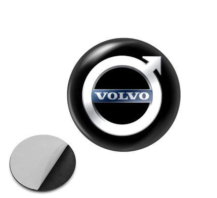Купити Наклейка з логотипом VOLVO для авто та ключів d=13мм ПВХ-пластик об&rsquo;ємна 96293 Наклейки на автомобіль