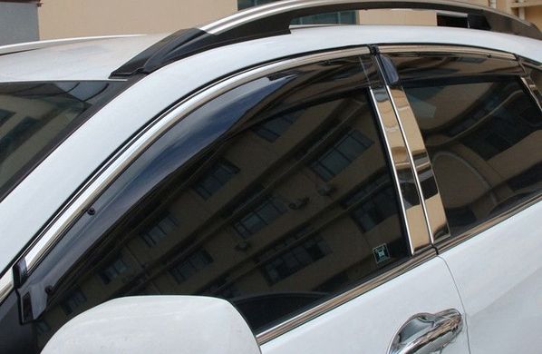 Купить Дефлекторы окон ветровики Benke для Honda CR-V 2007-2012 Хром Молдинг Из Нержавеющей Стали 3D 1857 Дефлекторы окон Honda