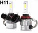 Купить LED лампы автомобильные Stinger H11 12/24V 3200Lm 36W / 5500K / IP67 / 9-32V Радиатор 2 шт 57617 LED Лампы Stinger - 1 фото из 5