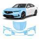 Купити Антигравійна захисна бронеплівка за лекалами для Acura Integra V 2023 - передня частина авто (капот бампер крила)) 102884 Модельні лекала захисних плівок для Acura