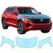 Buy Pre-cut paint protection film for Volkswagen Atlas (Teramont) II 2024- hood + front fenders 109843 Model patterns of protective films for Volkswagen