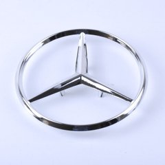 Купить Эмблема для Mercedes 104 мм / пластиковая 3 пукли 21323 Эмблемы на иномарки