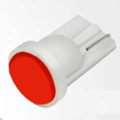 Купить Светодиод 12V Т10 Красный COB 10653 +20Lm уп.10шт 26178 Светодиоды - T10 Светят прямо без цоколя
