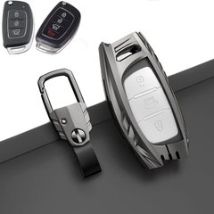 Купить Чехол для автоключей Hyundai С карабином Темный хром Оригинал (YA0028) 44767 Чехлы для автоключей (Оригинал)