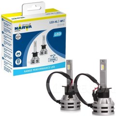 Купить LED лампы автомобильные Narva H1 5000Lm / 19W / 6000K / IP67 / 8-48V / радиатор кулер 2 шт (180573000) 26063 LED Лампы Narva