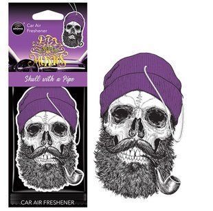 Buy Car Air Freshener Aroma Car Cellulose Dia De Los Muertos Skull With A Pipe (10381) 74338 Hanging air fresheners