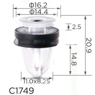 Buy Clip for fastening door trim LAND ROVER FORD BMW (W713610 LR013135 15447) (C1749) 73280 Door type retainer