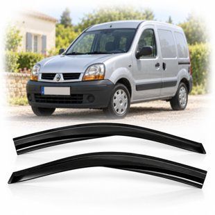 Купити Дефлектори вікон вітровики Renault Kangoo 1997-2008 SunPlex SP-S-34 на скотчі, 2 шт. 112177 Дефлектори вікон Renault