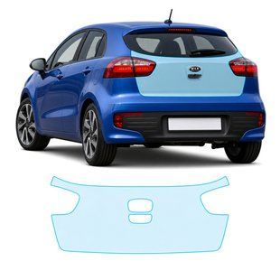 Купити Антигравійна захисна бронеплівка за лекалами для Kia Rio UB facelift 2015-2017 - зона кришки багажника 105650 Модельні лекала захисних плівок для Kia