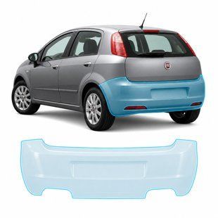 Купити Антигравійна захисна бронеплівка за лекалами для Fiat Punto (Grande Punto/Punto Evo) III 2005-2018 - задній бампер 104223 Модельні лекала захисних плівок для Fiat