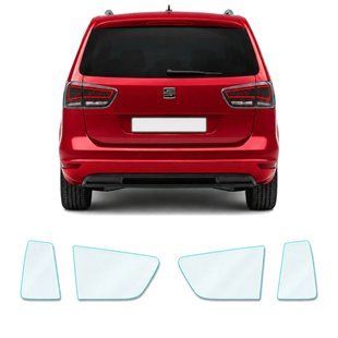 Купить Антигравийная защитная бронепленка по лекалам для Seat Alhambra II 2010-2020 - задние фонари стопы 108671 Модельные лекала защитных пленок для Seat