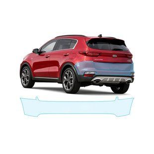 Купити Антигравійна захисна бронеплівка за лекалами для Kia Sportage QL facelift 2018-2021 - задній бампер 105783 Модельні лекала захисних плівок для Kia