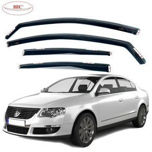 Купити Дефлектори вікон вітровики HIC для Volkswagen B6 B7 2005-2019 вставні Оригінал (VW15-IN) 60357 Дефлектори вікон Volkswagen