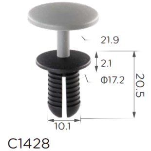 Buy Clip Fastening Push Expansion Mercedes Volkswagen Audi (8.2MM) Gray C1428 73173 Push-type lock