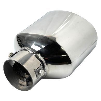 Купить Насадка на глушитель Elegant Овальная &Oslash; 63 х 180 мм Хром (EL 106 006) 58926 Насадки на глушитель