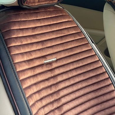 Buy Front seat cover Alcantara Napoli Premium Brown 1 pc 65612 Premium Seat Covers (Alcantara)