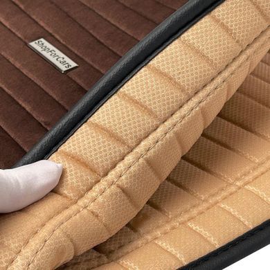 Buy Front seat cover Alcantara Napoli Premium Brown 1 pc 65612 Premium Seat Covers (Alcantara)