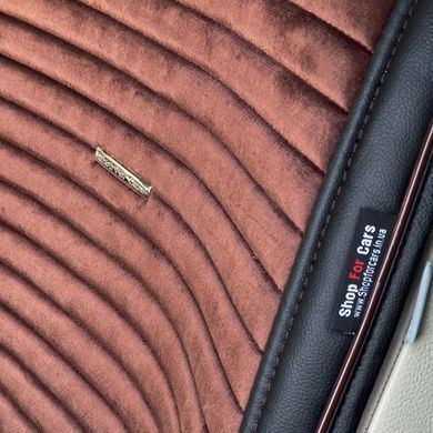Buy Front seat cover Alcantara Napoli Premium Brown 1 pc 65612 Premium Seat Covers (Alcantara)