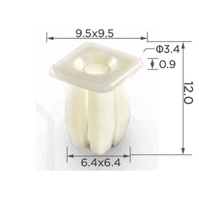 Купить Клипса под саморез (OEM 6033677, 379830-S, 379830S, 14619) (C0106) 73896 Фиксатор под саморез