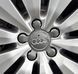 Buy Wheel caps for alloy wheels Audi 135 / 57 mm Five-pointed volumetric logo Dark Gray 1 pc 89919 Titanium caps - 3 photos from 3