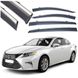Купити Дефлектори вікон вітровики Benke для Lexus ES 2018- Молдинг Нержавіюча сталь 3D (BLXES1823-W/S) 71048 Дефлектори вікон Lexus - 1 фото из 6