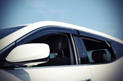 Купить Дефлекторы окон ветровики для Hyundai Santa Fe 2012-2018 Хром Молдингом 1859 Дефлекторы окон Hyundai