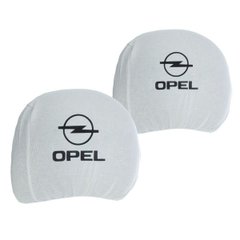 Купить Чехлы для подголовников Универсальные Opel Белые 2 шт 26284 Чехлы на подголовники