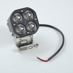 Купити Світлодіодна додаткова LED фара 40W (10W*4) Cree діоди 10-30V 75x75x70 mm Далеке світло 10053 Додаткові LЕD фари