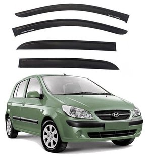 Купить Дефлекторы окон ветровики Hyundai Getz 2002-2010 Скотч 3M Voron Glass 41204 Дефлекторы окон Hyundai