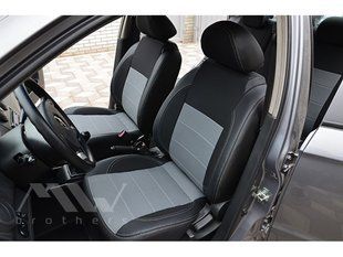 Купить Авточехлы модельные MW Brothers для Chevrolet AVEO (T250) 2006-2011 серия Premium Style (серая нить) 59057 Чехлы модельные MW Brothers