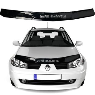 Купить Дефлектор капота мухобойка Renault Megane II 2002-2009 Voron Glass 58210 Дефлекторы капота Renault