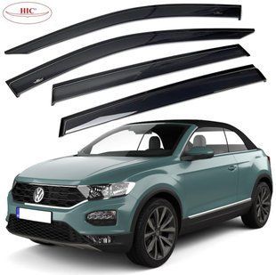 Купити Дефлектори вікон вітровики HIC для Volkswagen T-Roc 2017- Оригінал (VW69) 60370 Дефлектори вікон Volkswagen