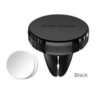 Купить Автодержатель для телефона магнитный BOROFONE BH8,на воздуховод Black 36431 Автодержатель для телефона на воздуховод