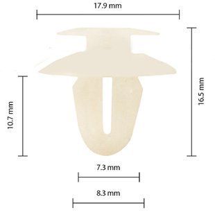 Buy Clip fastening holder door trim Mercedes 0039884178 0059888278 (C0842) 73231 Door type retainer