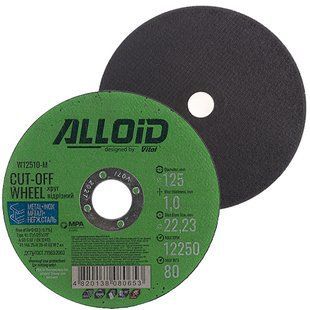 Buy Cutting wheel for metal Alloid 41 14A 125x10x22 23 mm (W12510-M) 85886 Cutting wheels Cleaning - Grinding elements