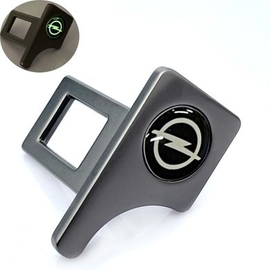 Купить Заглушка ремня безопасности Opel Люминесцентный логотип Темные 1 шт 65506 Заглушки ремня безопасности
