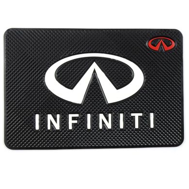Купити Антиковзний килимок торпеди з логотипом Infiniti 40645 Антиковзні килимки на торпеду