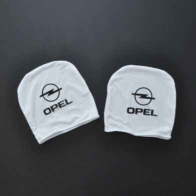 Купить Чехлы для подголовников Универсальные Opel Белые 2 шт 26284 Чехлы на подголовники