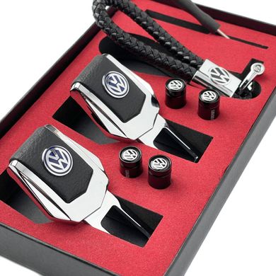Купити Подарунковий набір №1 для Volkswagen (заглушки ременя / ковпачки на ніпель / брелок) 57486 Подарункові набори для автомобіліста