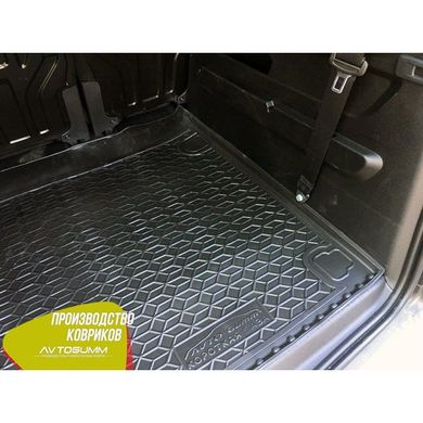 Купити Автомобільний килимок в багажник Peugeot Rifter 2019-/Citroen Berlingo 2019- коротка база / Гумо - пластик 42003 Килимки для Peugeot