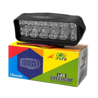 Купити Додаткова LED фара 18W (1,5W*12) 10-30V 115x50x45 мм Далека 1 шт 8728 LED Фари Пластиковий корпус