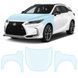 Buy Pre-cut paint protection film for Lexus RX AL20 facelift 2019-2022 - hood + front fenders 106327 Model-specific paint protection film patterns for Lexus